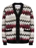 Missoni chevron-pattern button cardigan - White