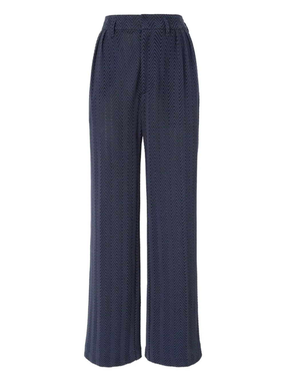 Missoni zigzag-pattern pleated trousers Blauw