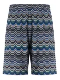 Missoni chevron-pattern deck shorts - Blue
