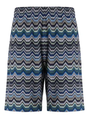 MISSONI ミッソーニ ハーフパンツ 総柄 ストライプ L Missoni ショート