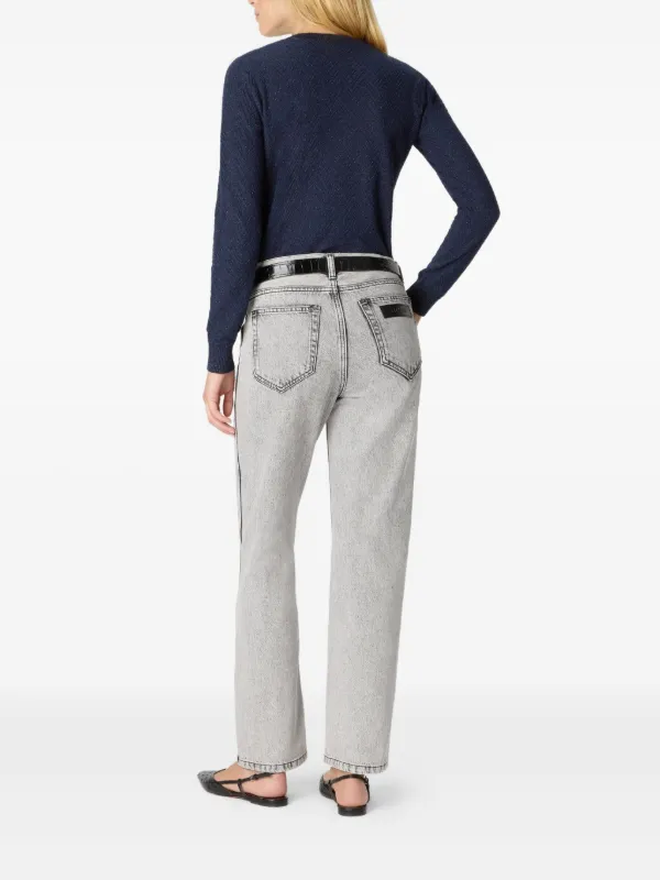 zigzag-knit trousers