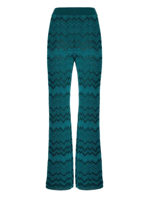 Missoni chevron-pattern knit trousers