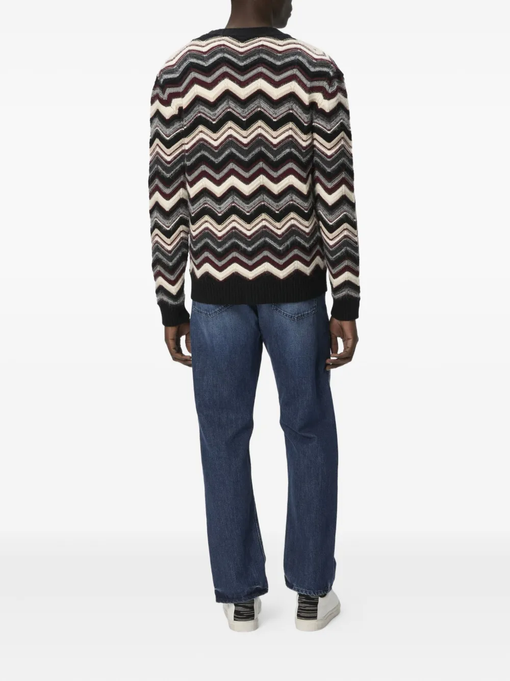 Missoni Vest met chevron patroon en zak Zwart
