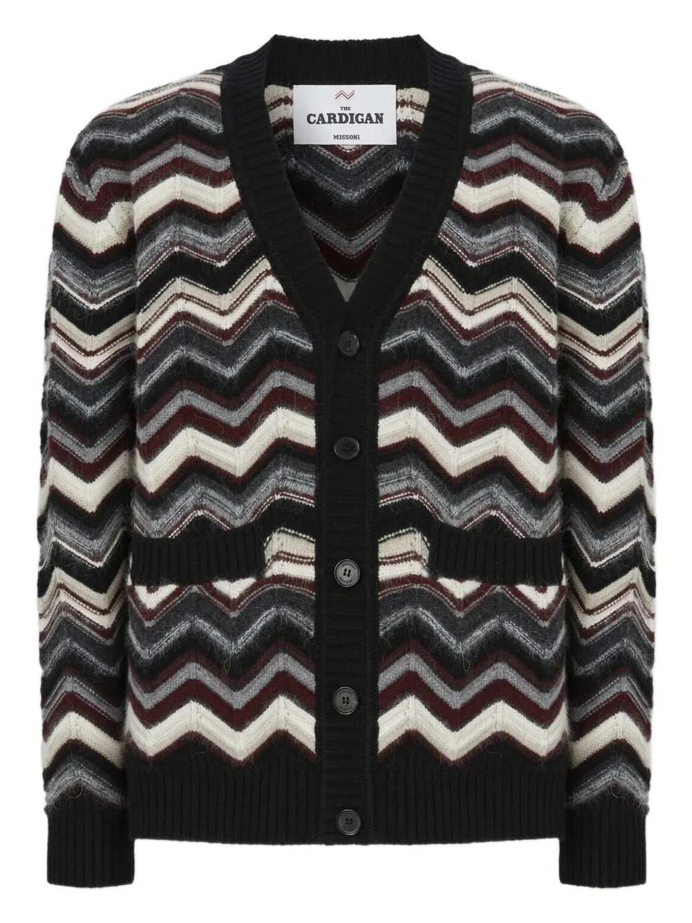 Missoni Vest met chevron patroon en zak Zwart
