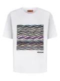 Missoni wave-pattern box-applique T-shirt - White