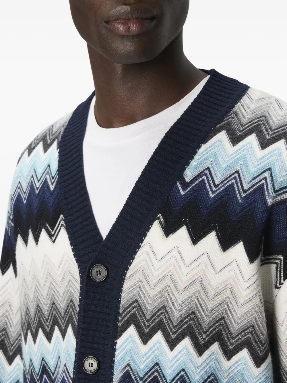 Missoni Vest met chevron patroon Zwart