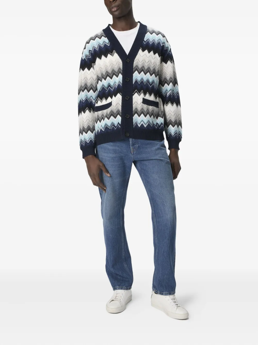 Missoni Vest met chevron patroon Zwart