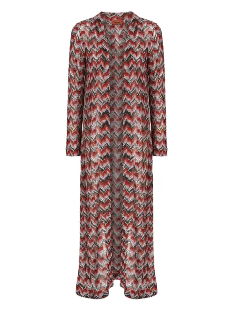 Missoni chevron-pattern maxi cardigan