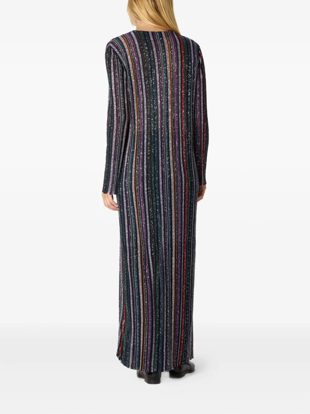 Missoni Gestreept vest verfraaid met pailletten Blauw