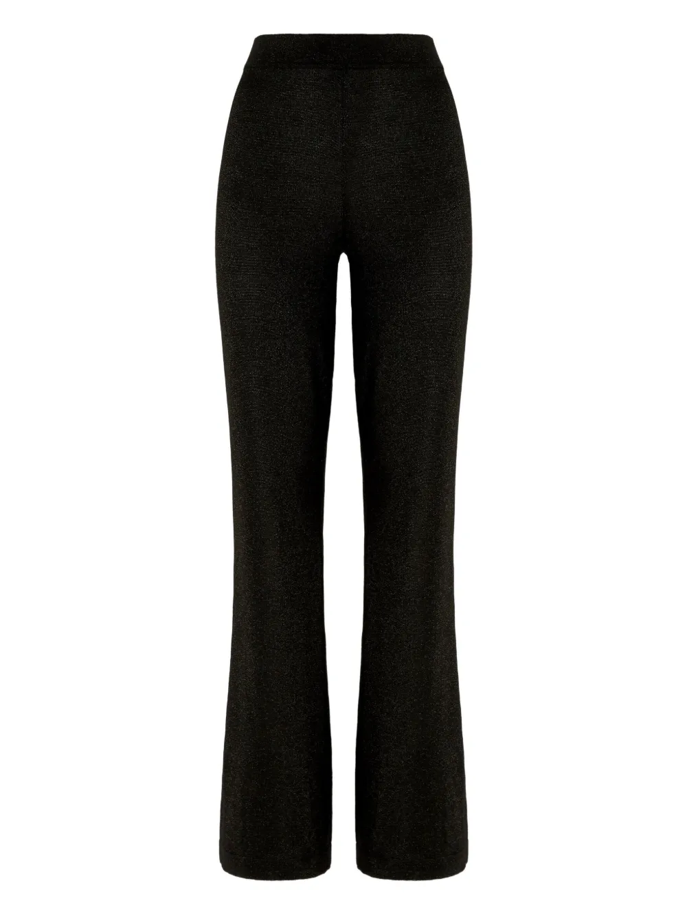 Missoni Glitter-knit Flared Trousers In Black