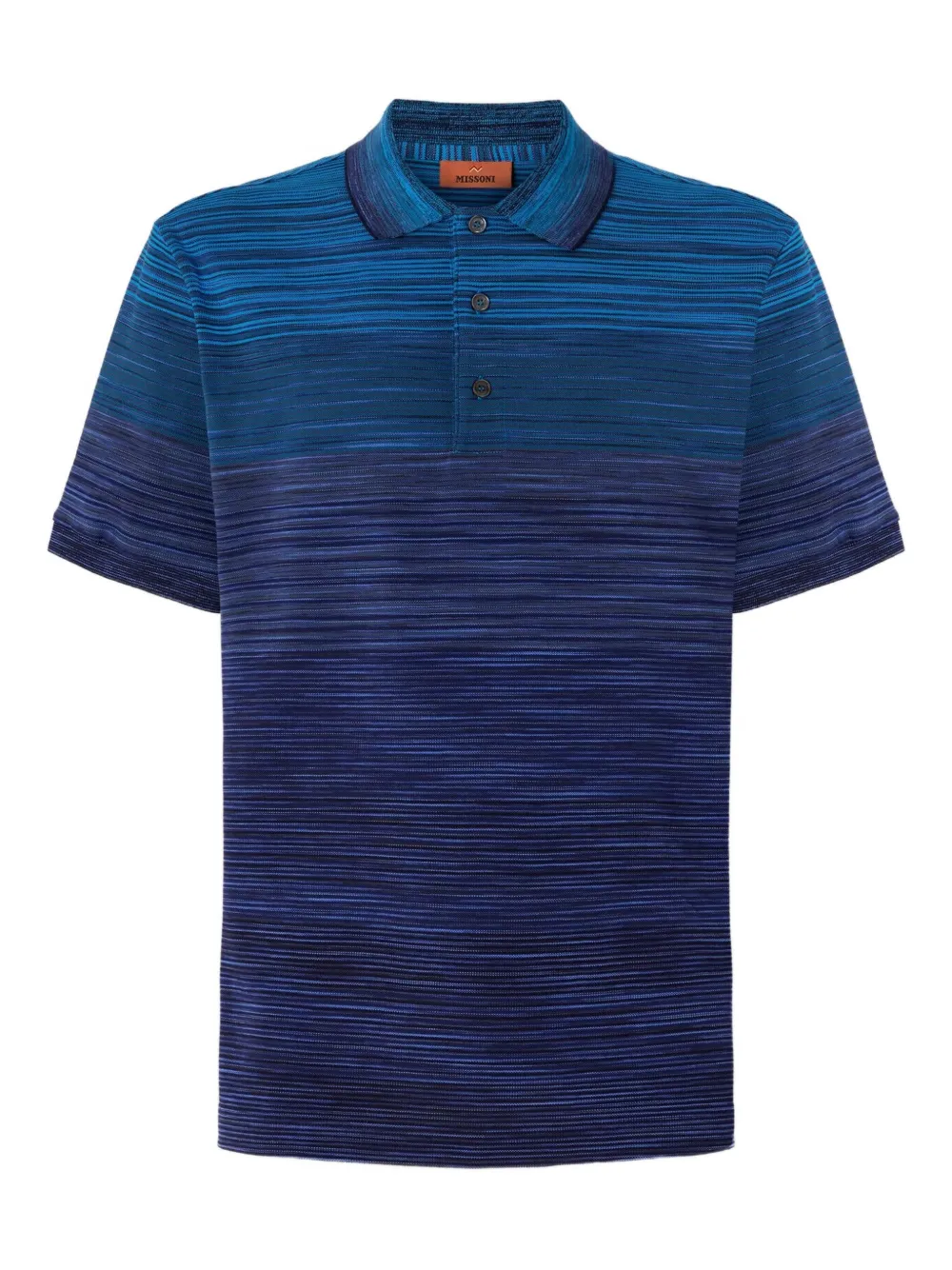Missoni ombre striped polo shirt Blauw