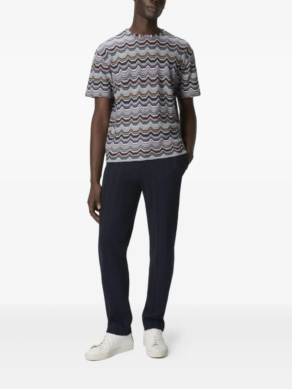 Missoni geometric-zigzag pattern short-sleeved T-shirt | T-Shirts | Image 2
