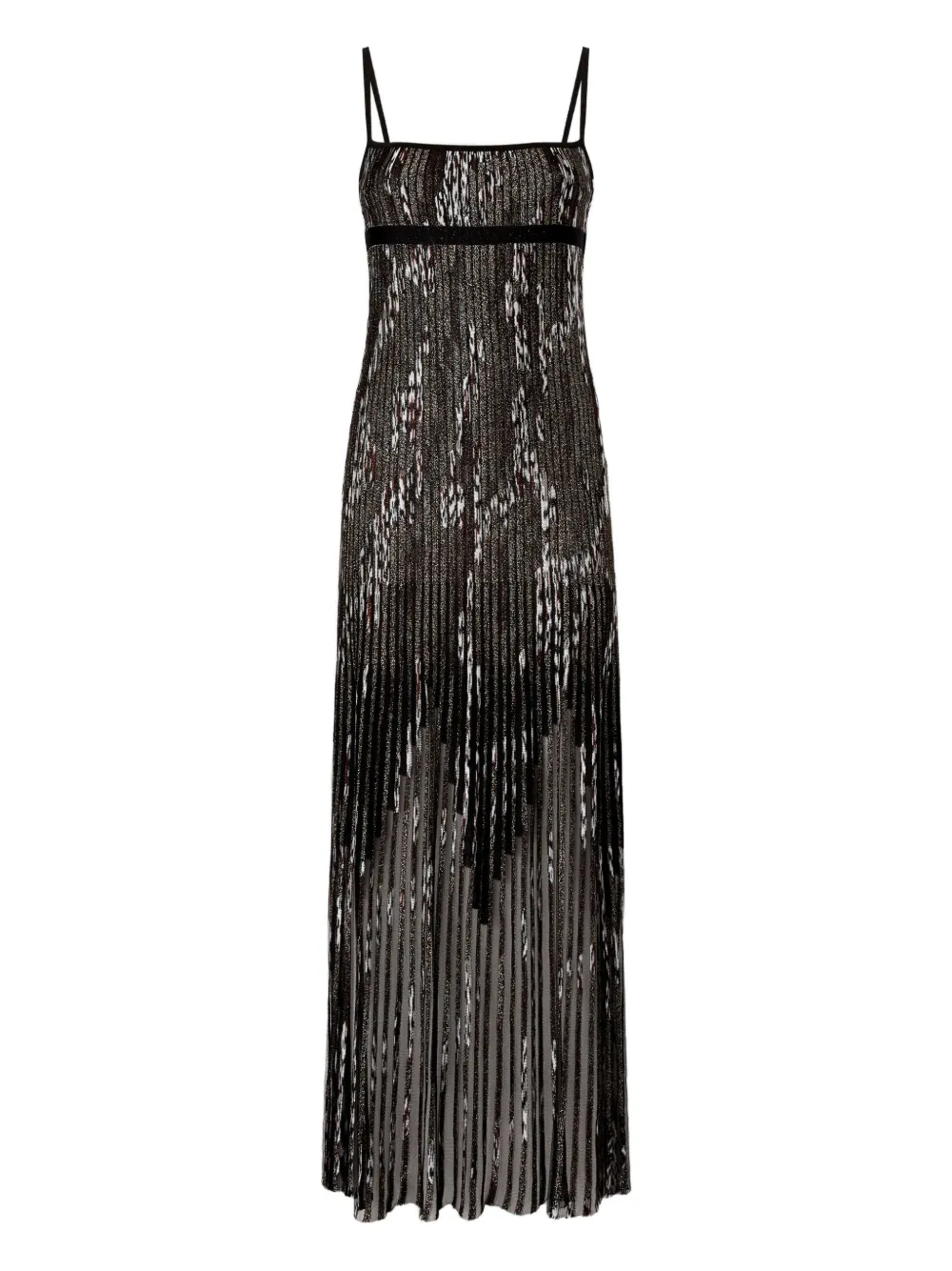 Missoni Metallic maxi-jurk Zwart