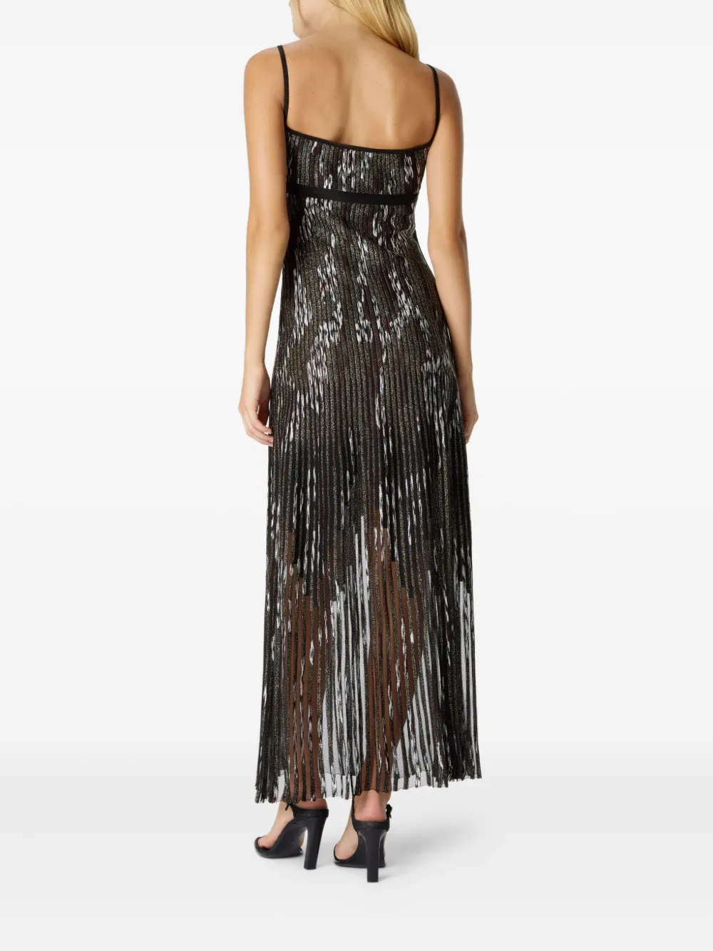 Missoni Metallic maxi-jurk Zwart