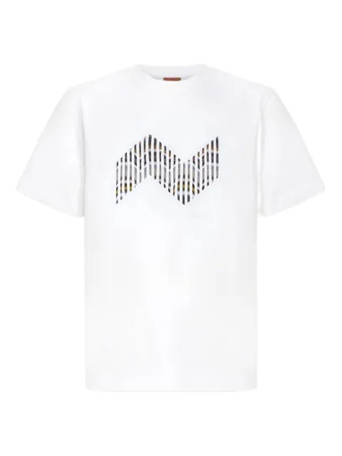 Missoni zig-zag pattern logo-embroidered T-shirt
