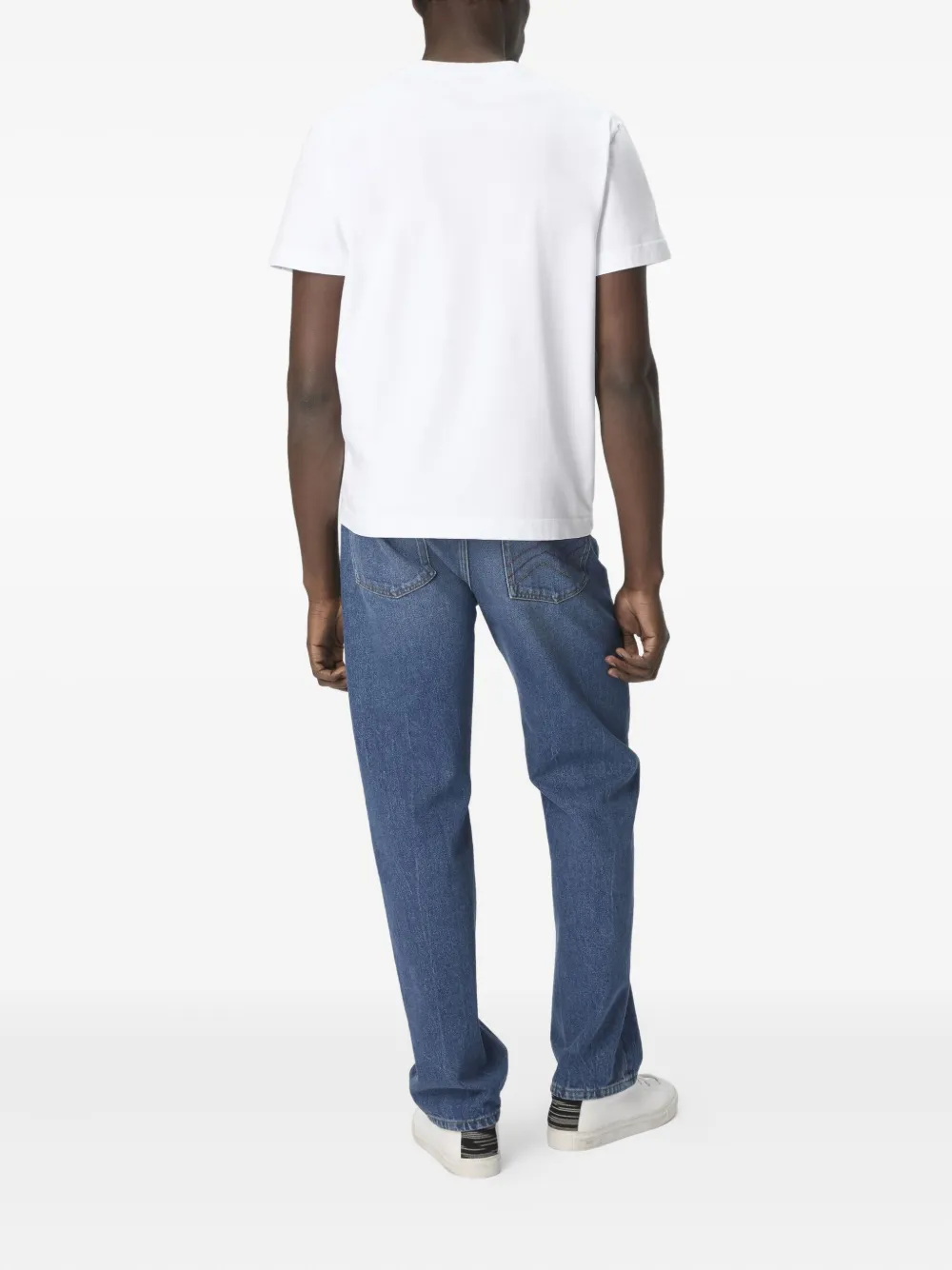 Missoni T-shirt met geborduurd logo en zigzag patroon Wit