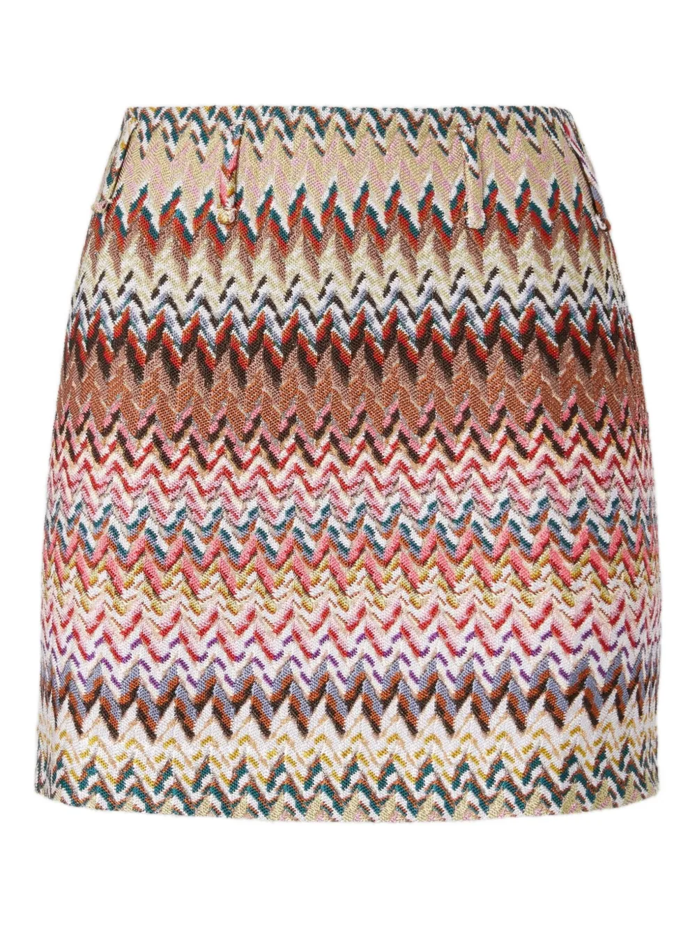 Missoni zigzag-pattern mini skirt Beige