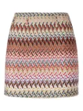 Missoni zigzag-pattern mini skirt - Neutrals