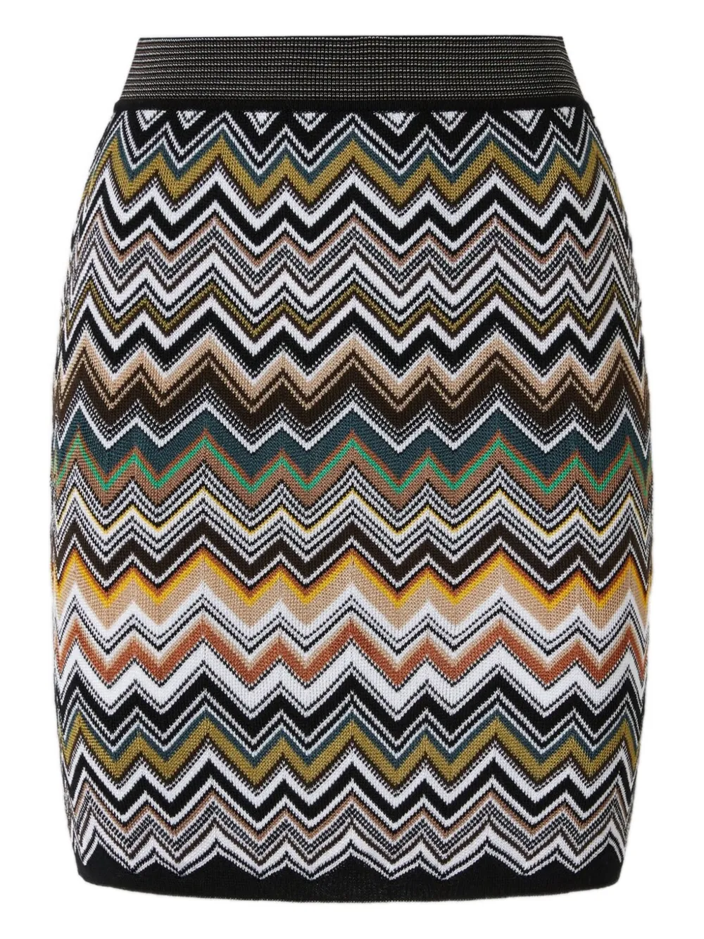 Missoni zigzag-pattern mini skirt Zwart
