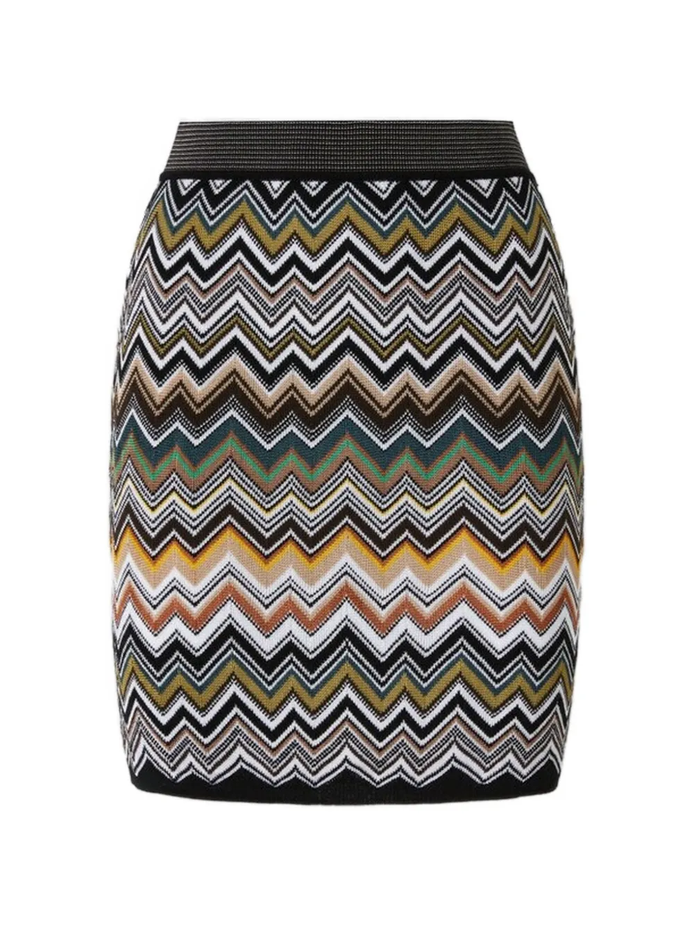 Missoni Mini-rok met zigzag-patroon Zwart