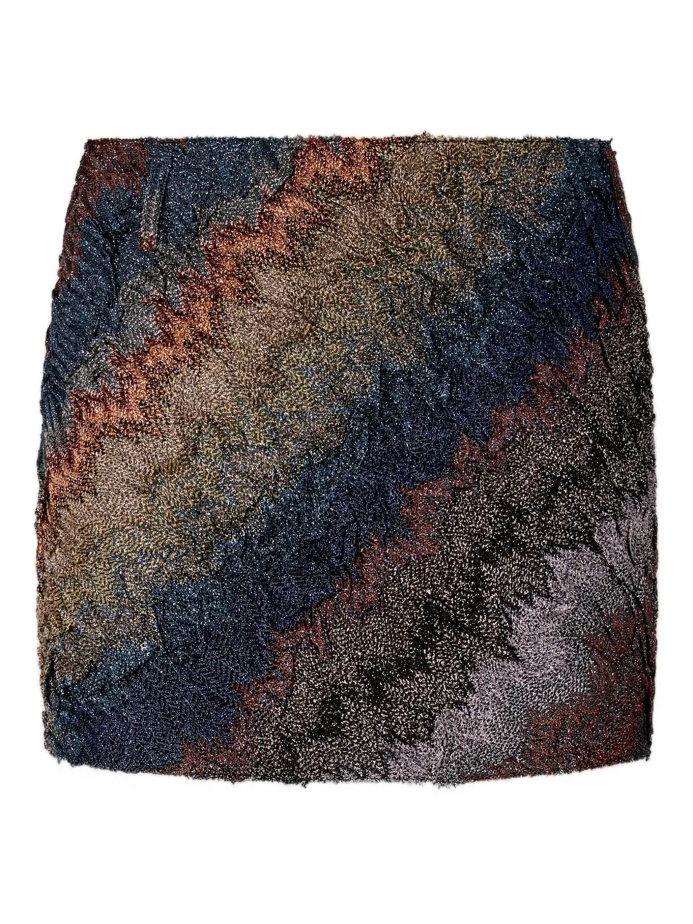 Missoni textured striped mini skirt Blauw