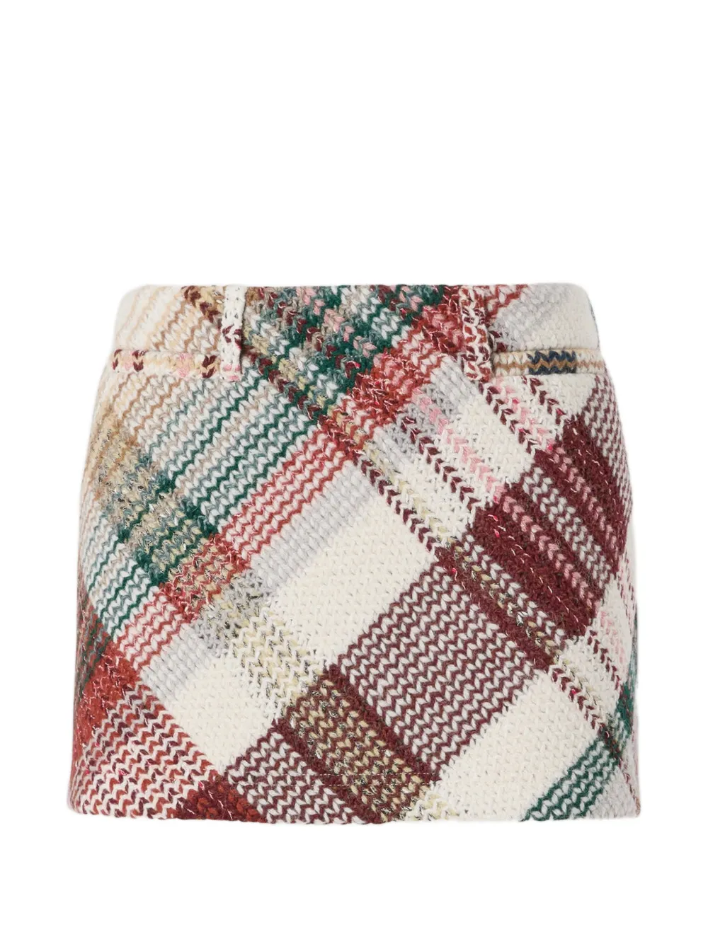 Missoni check-pattern mini skirt - Bianco