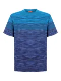Missoni ombre striped t-shirt - Blue