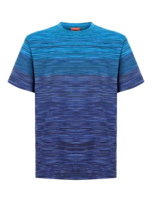 Tシャツ・カットソー MISSONI Men T-shirt Orange US25SL0FBJ00MX S01G9 Viscose bowling shirt with macro zigzag and breast pocket