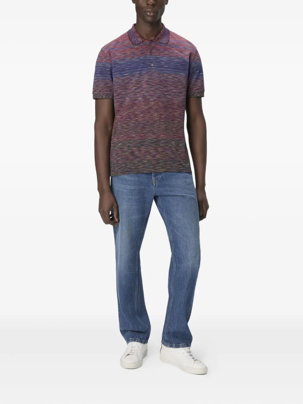 Missoni Gestreept poloshirt Rood