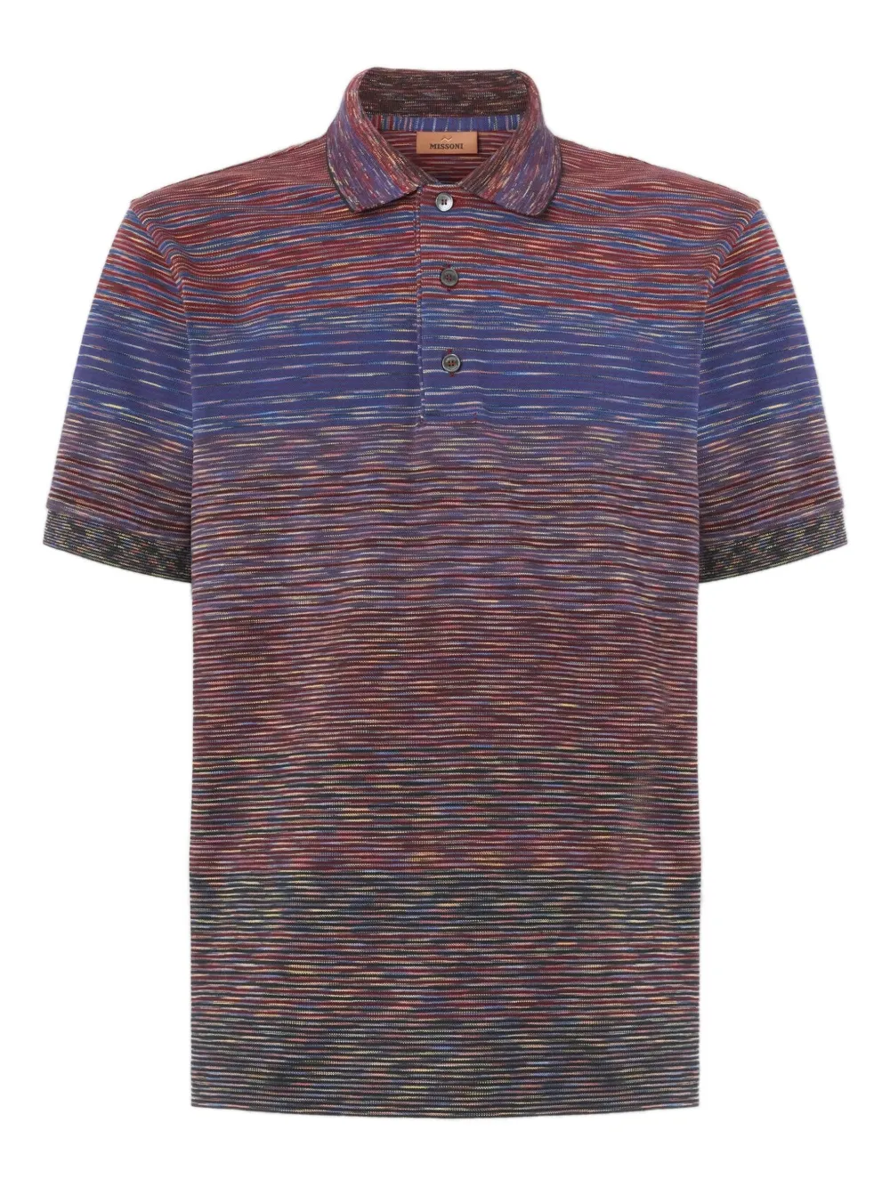 Missoni striped-pattern polo shirt - レッド Missoni striped-pattern polo shirt - レッド