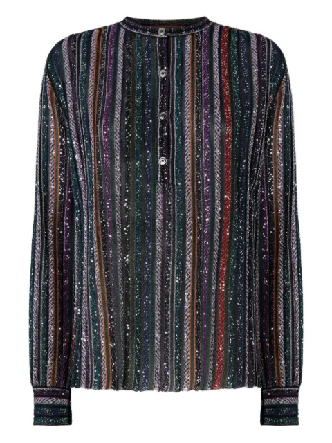 Missoni sequin-striped blouse