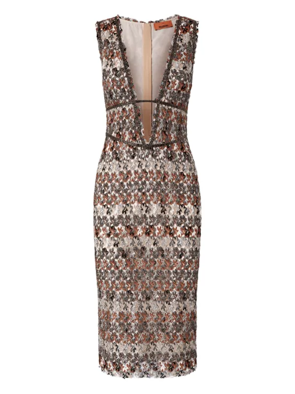 missoni cocktail dress Missoni LONG DRESS - Occasion wear - black/brown/black
