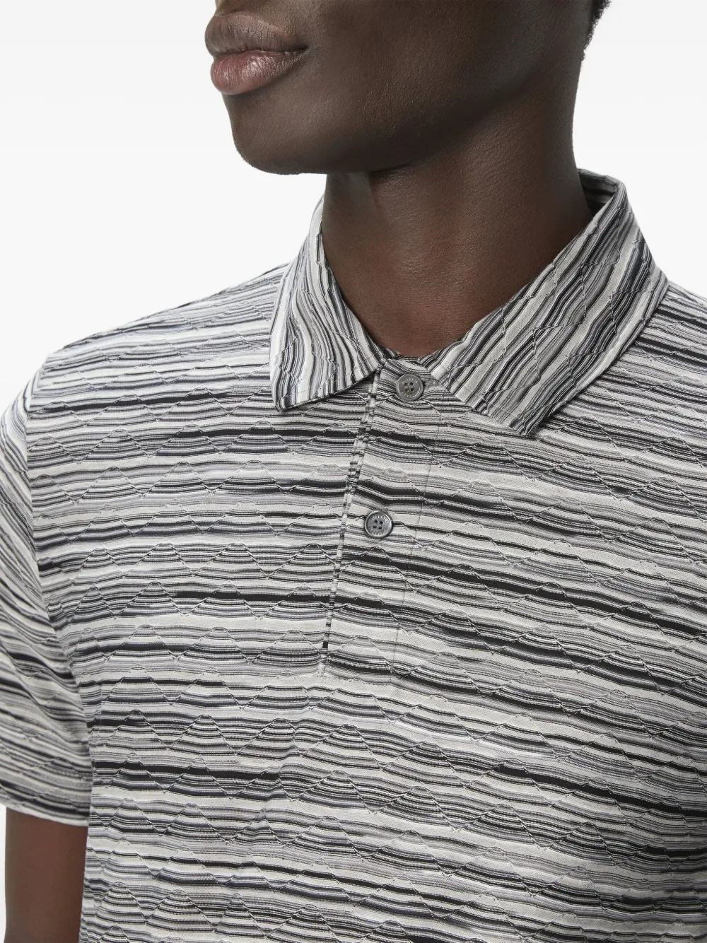 Missoni Gestreept poloshirt Grijs