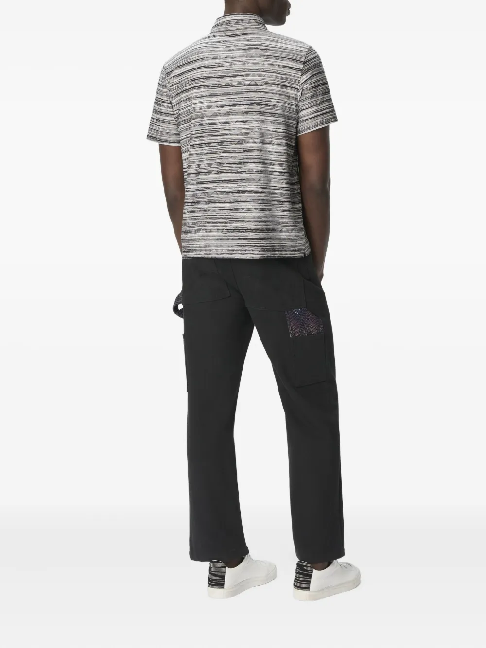 Missoni Gestreept poloshirt Grijs