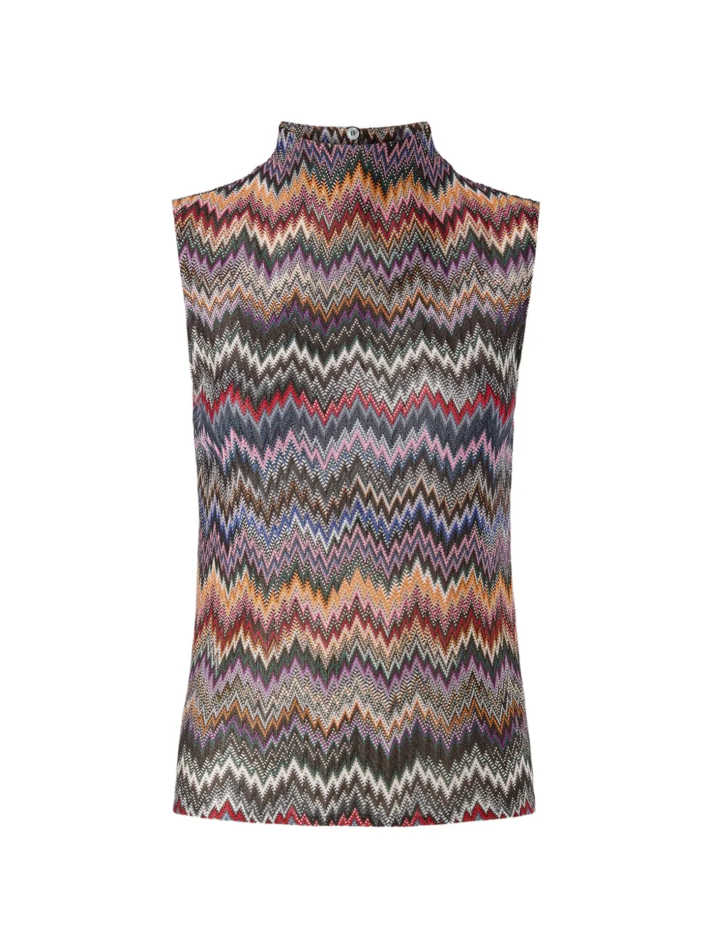Missoni knit snake-pattern top - Blu