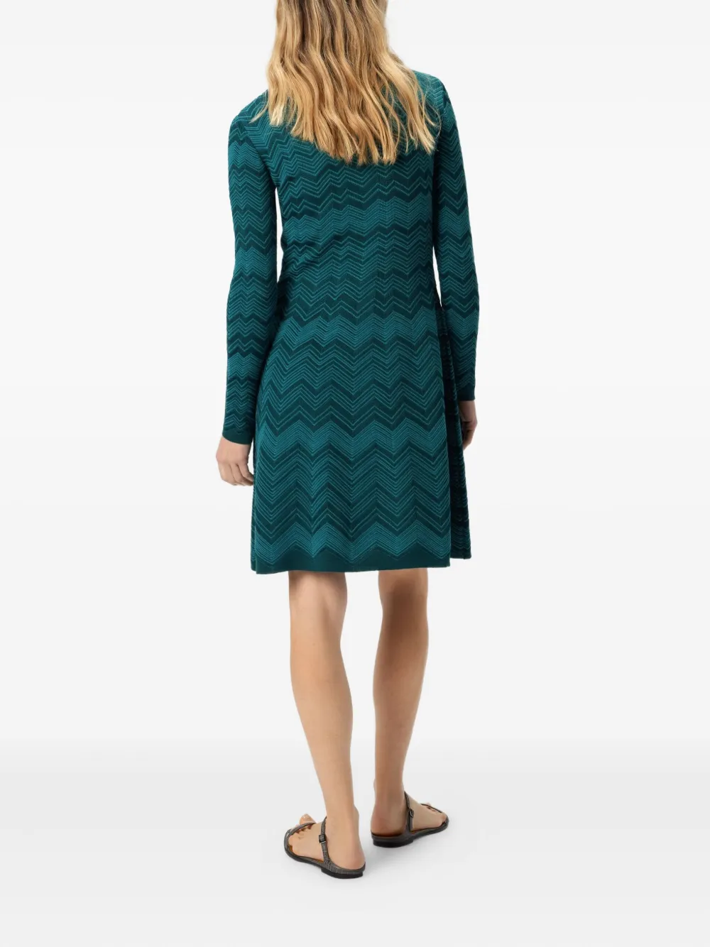 Missoni Gebreide midi-jurk - Blauw