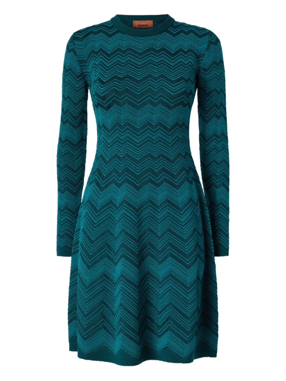 Missoni Gebreide midi-jurk Blauw