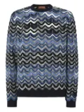 Missoni chevron-pattern knitwear sweater - Blue