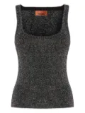Missoni scoop-neck metallic-effect tank top - Silver
