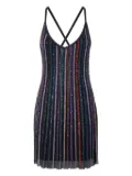 Missoni sequin-striped mini dress - Black