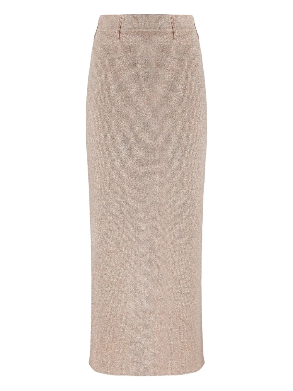 Missoni Metallic Knit Skirt In Neutral