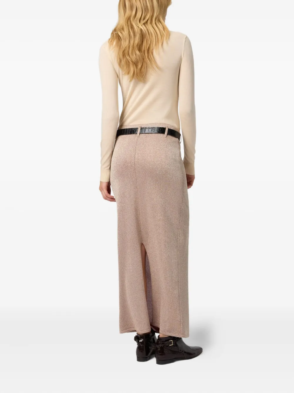 Missoni metallic knit skirt Roze