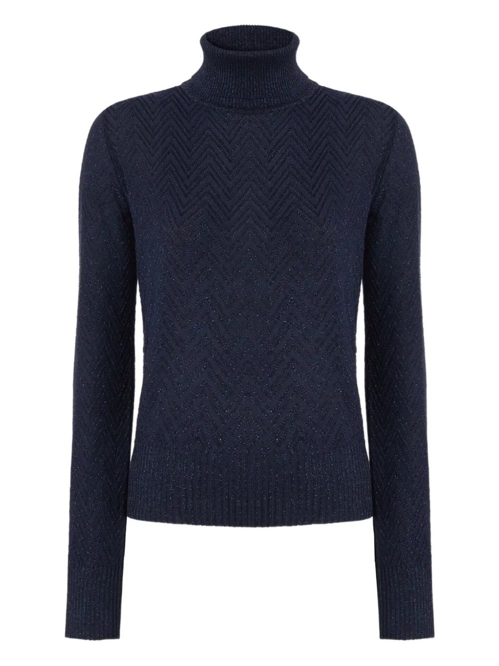 Missoni Coltrui met chevron patroon Blauw