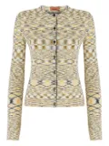 Missoni patterned wool-blend cardigan - Yellow