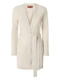 Missoni chevron-pattern belted cardigan - Neutrals