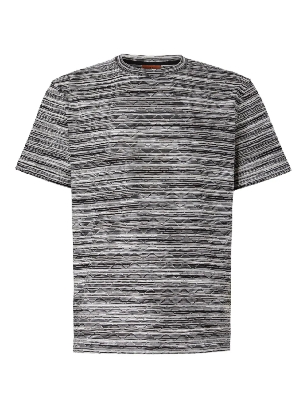 Missoni striped crew-neck T-shirt Grijs