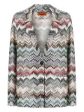 Missoni chevron-pattern blazer - White