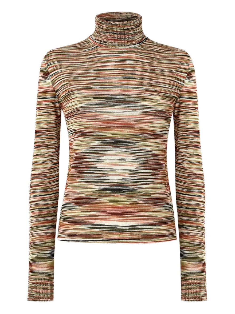 Missoni Stripe-pattern Turtleneck Sweater In Multi