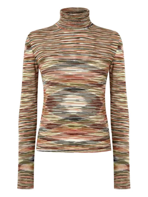 Missoni stripe-pattern turtleneck sweater
