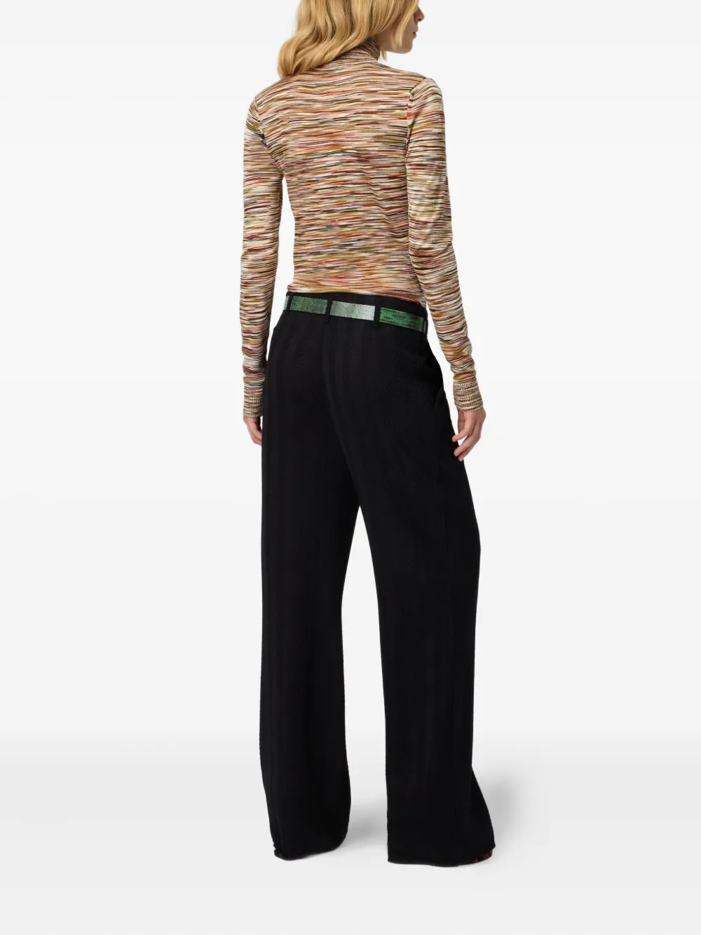 Missoni Stripe-pattern Turtleneck Sweater In Multi